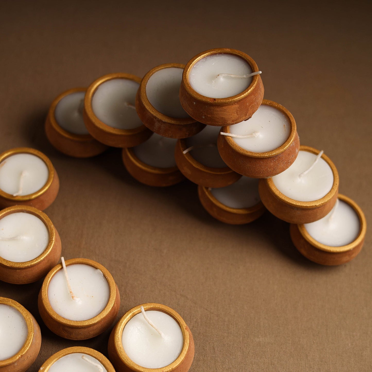 Handmade Terracotta Handi Candle (Set of 25)