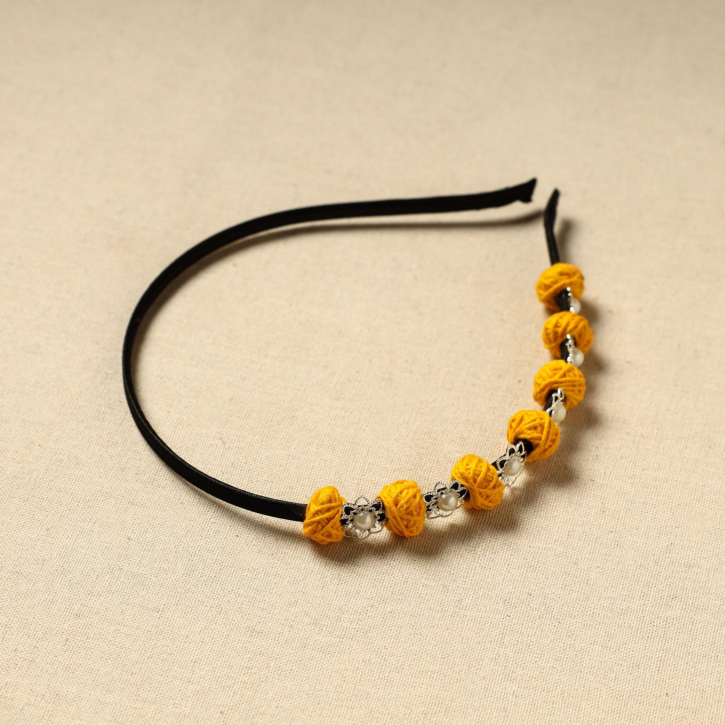 Handmade Thread & Bead Work Hair Band 20