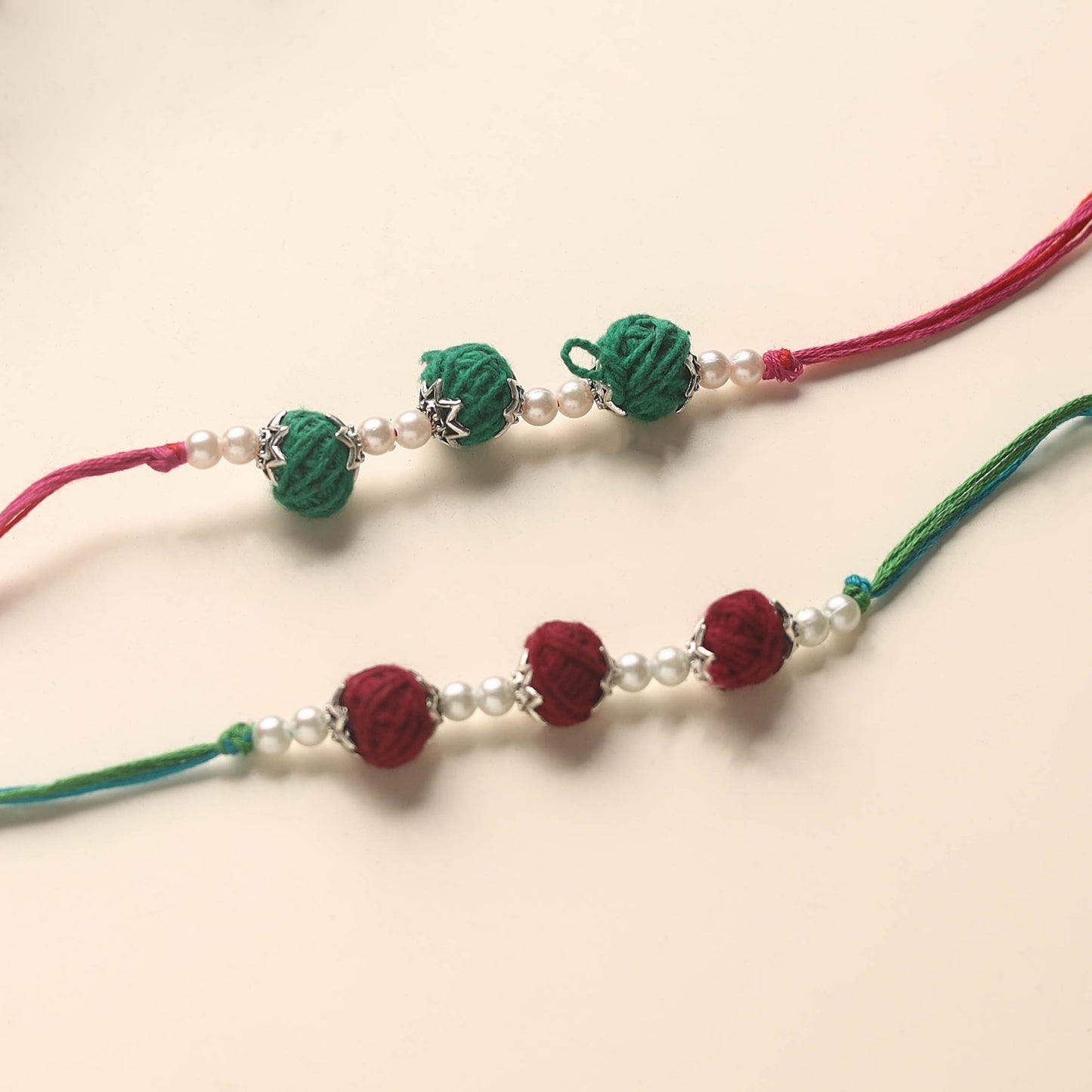 Handmade Thread Beads Rakhi