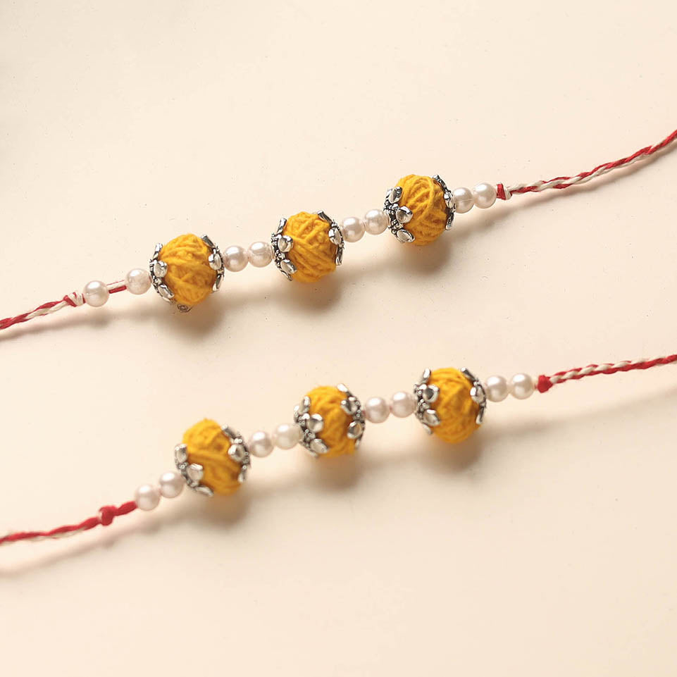 Handmade Thread Beads Rakhi