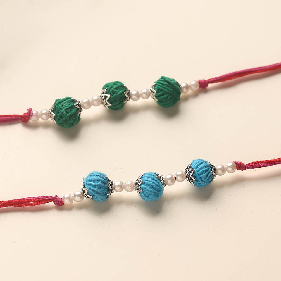Handmade Thread Beads Rakhi