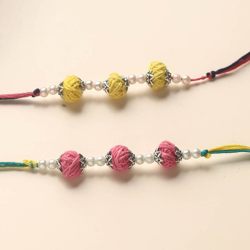 Handmade Thread Beads Rakhi