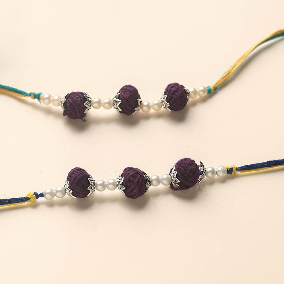 Handmade Thread Beads Rakhi