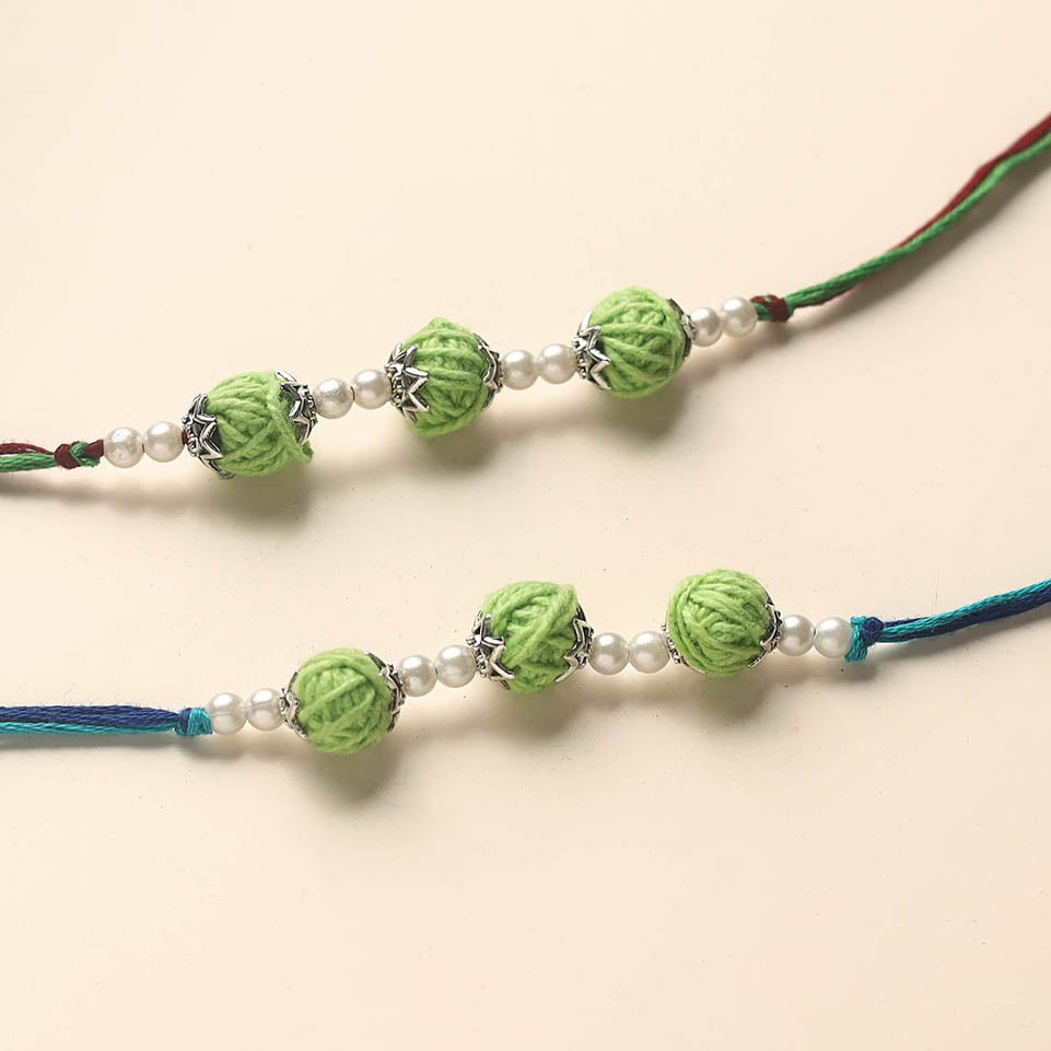 Handmade Thread Beads Rakhi
