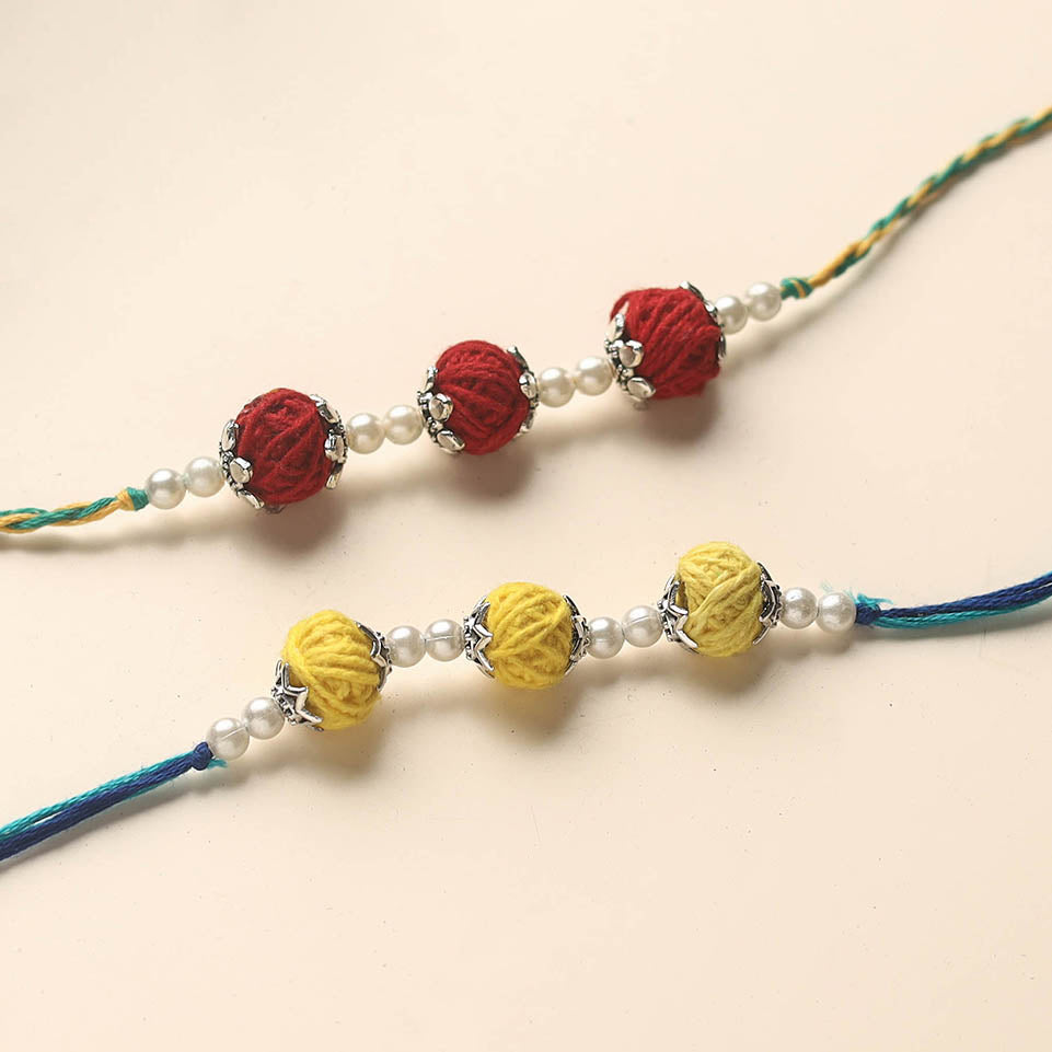 Handmade Thread Beads Rakhi