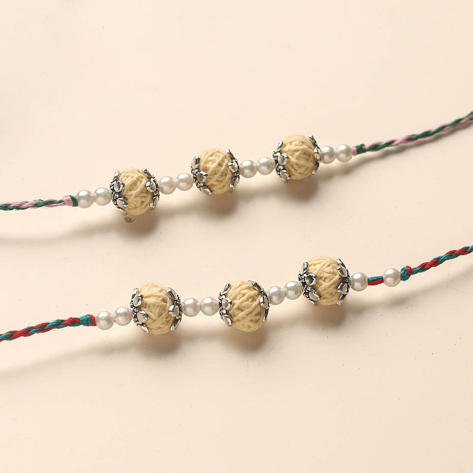 Handmade Thread Beads Rakhi
