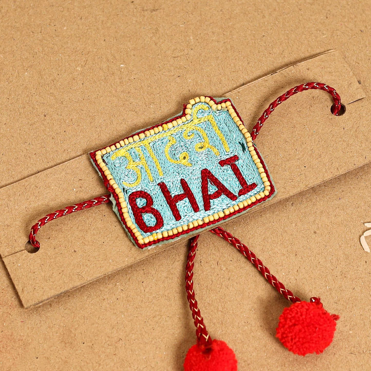 Handmade Thread & Beadwork Rakhi By Jugni