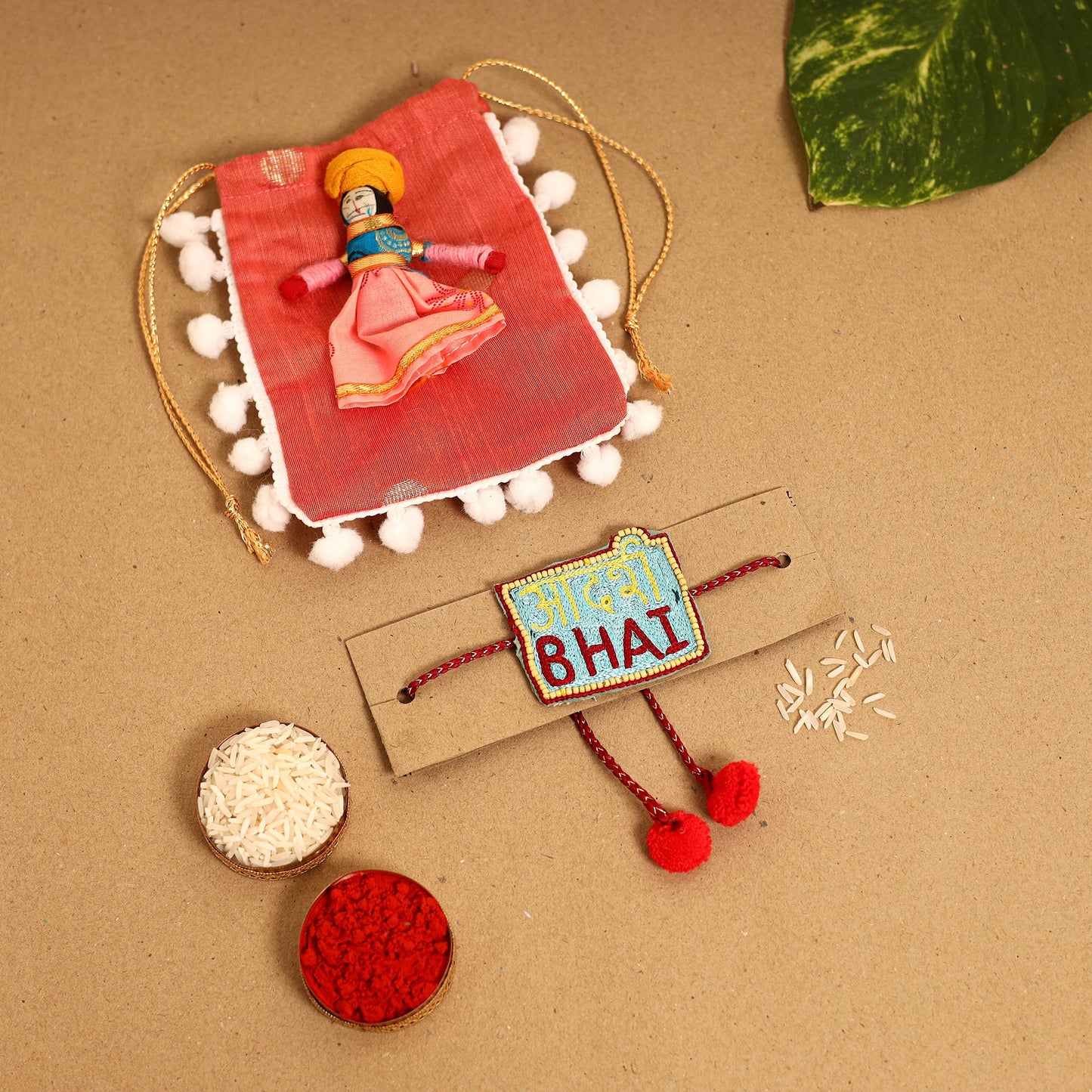 Handmade Thread & Beadwork Rakhi By Jugni