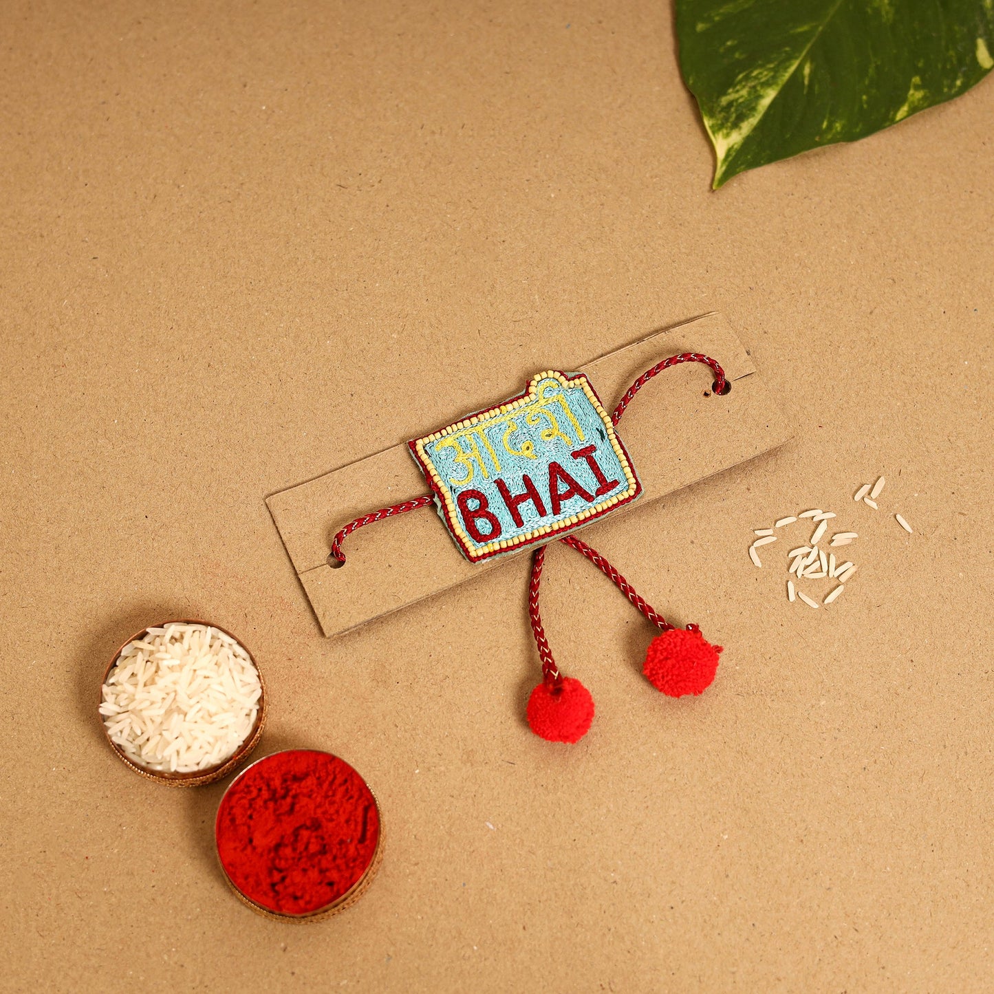 Handmade Thread & Beadwork Rakhi By Jugni