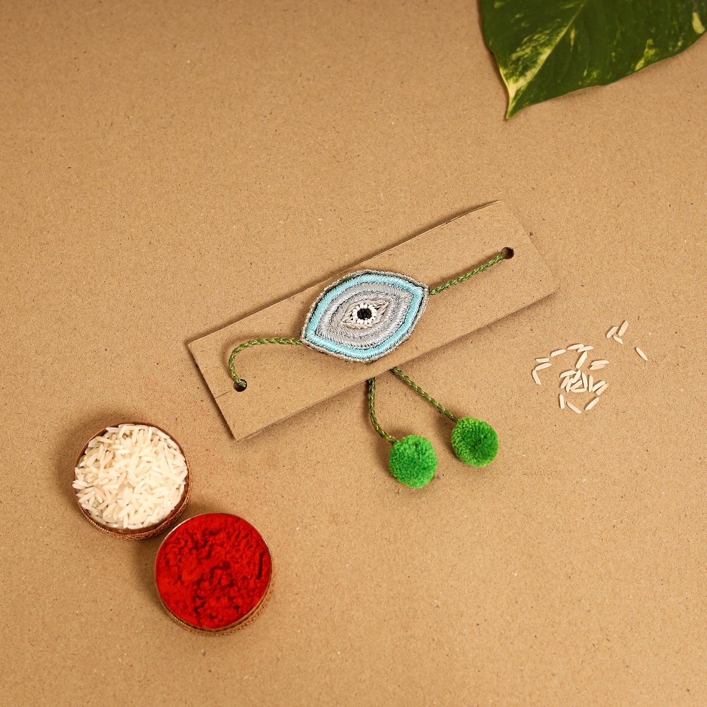 Handmade Thread & Beadwork Rakhi By Jugni