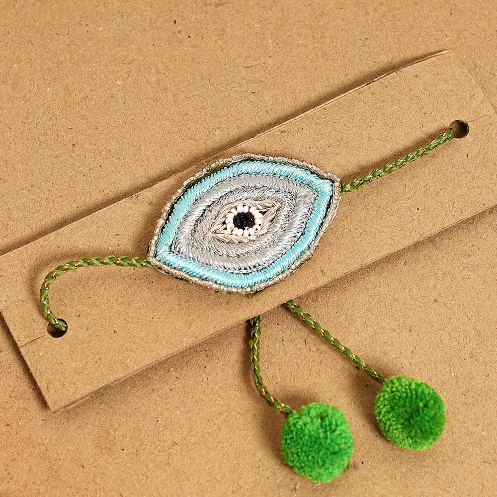 Handmade Thread & Beadwork Rakhi By Jugni