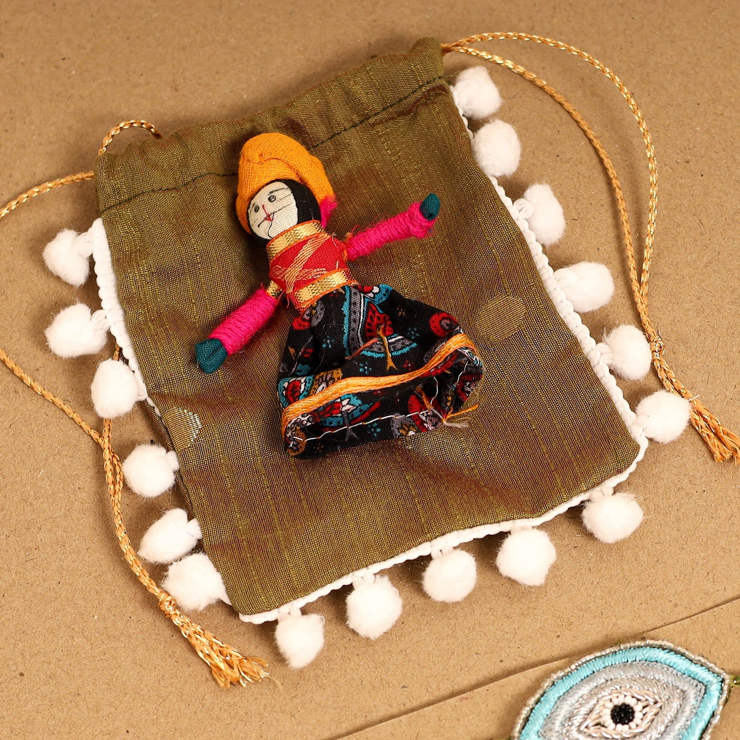 Handmade Thread & Beadwork Rakhi By Jugni