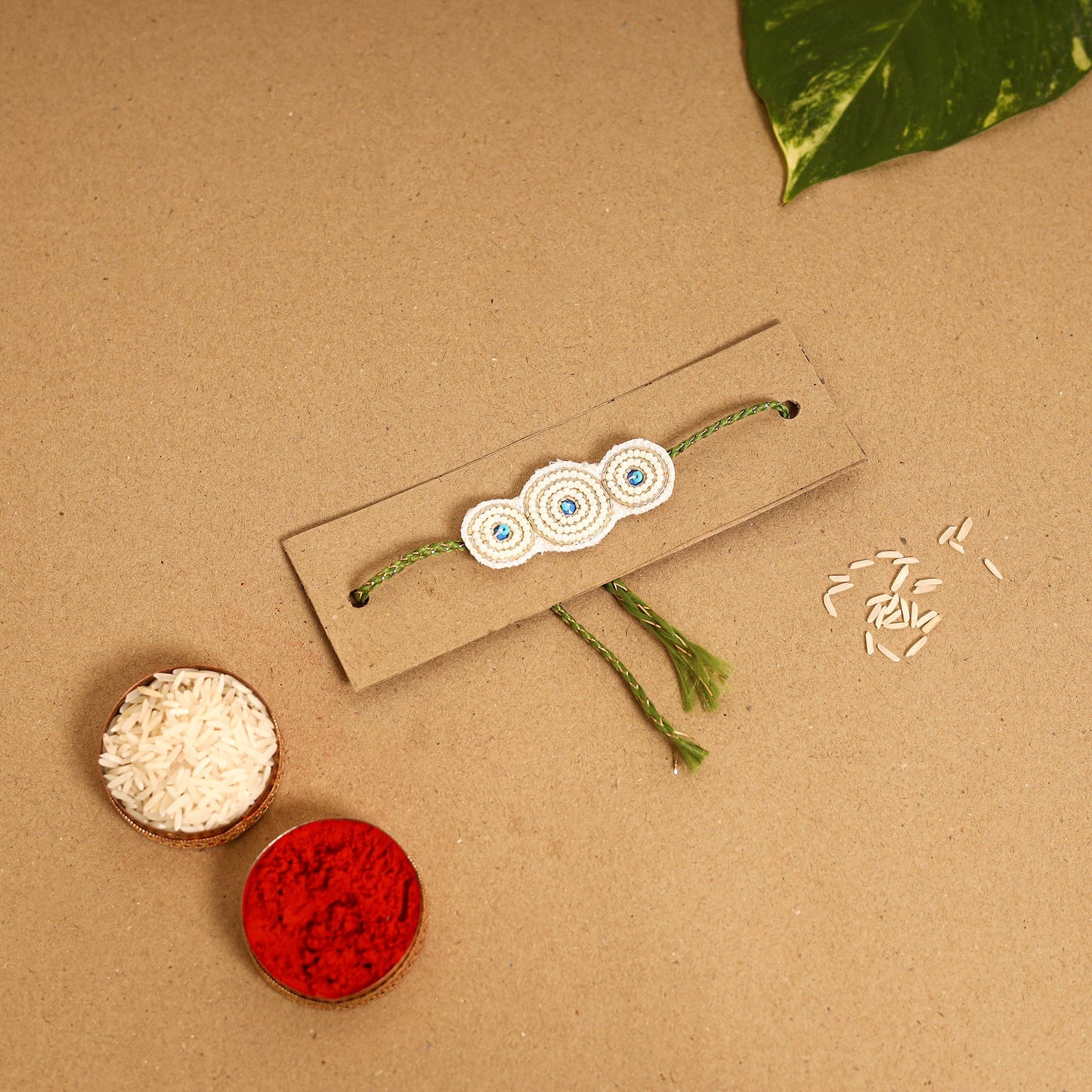 Handmade Thread & Beadwork Rakhi By Jugni
