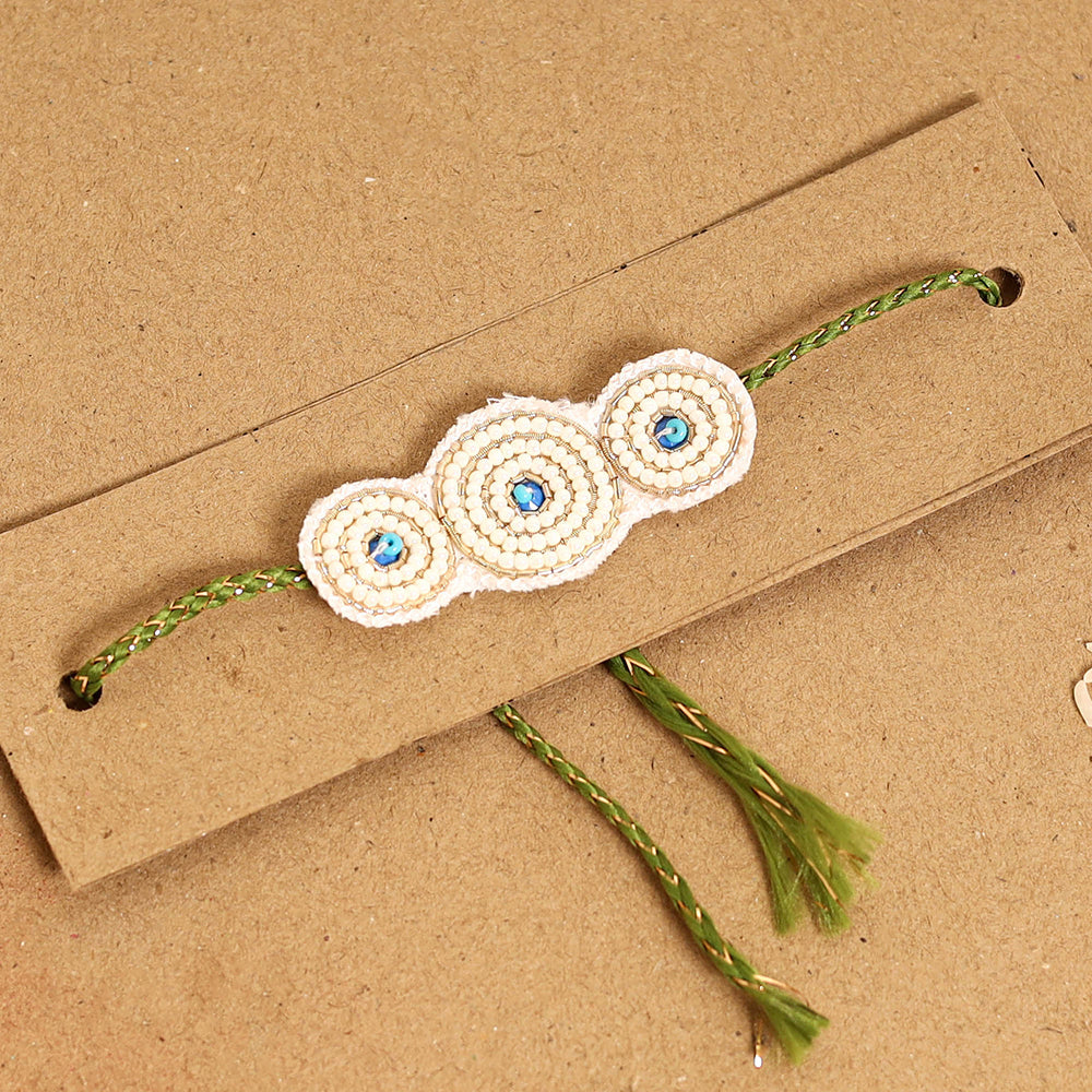 Handmade Thread & Beadwork Rakhi By Jugni