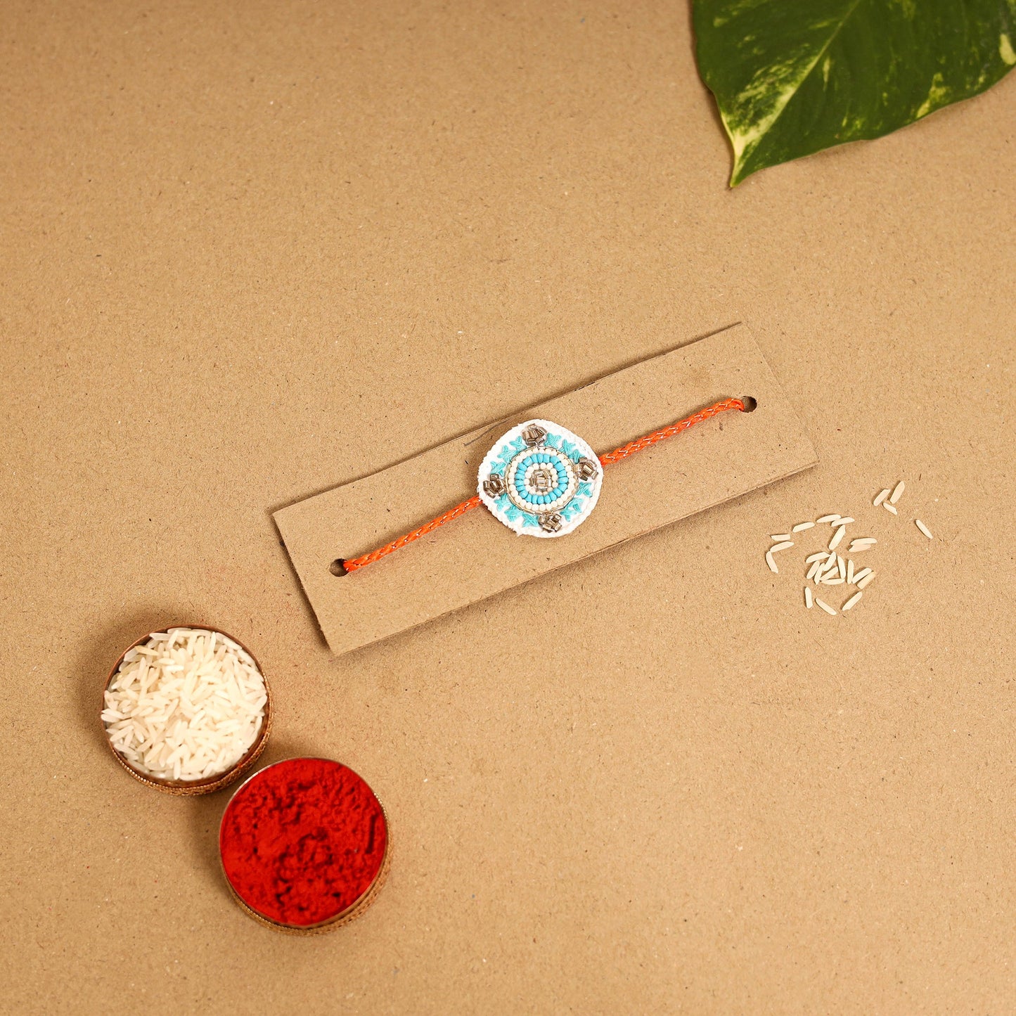 Handmade Thread & Beadwork Rakhi By Jugni