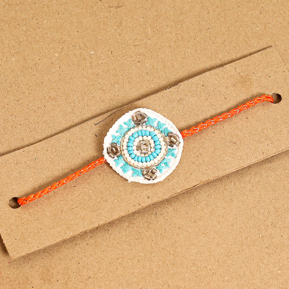 Handmade Thread & Beadwork Rakhi By Jugni