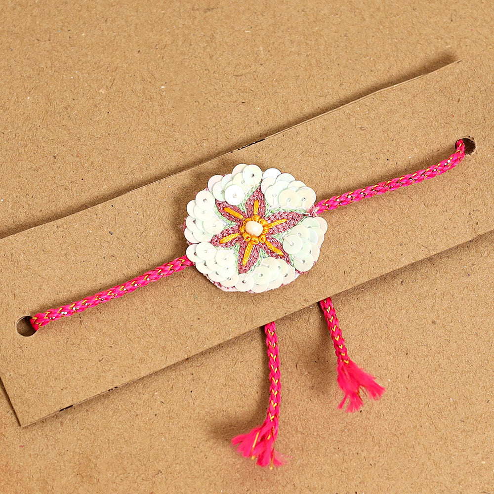 Handmade Thread & Beadwork Rakhi By Jugni