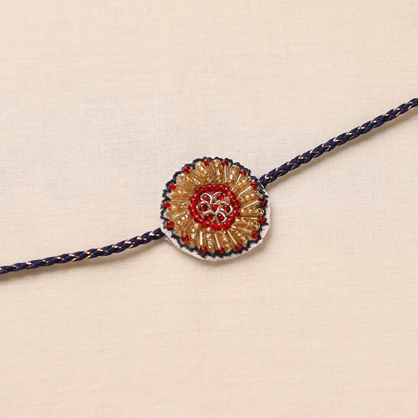Handmade Thread & Beadwork Rakhi By Jugni