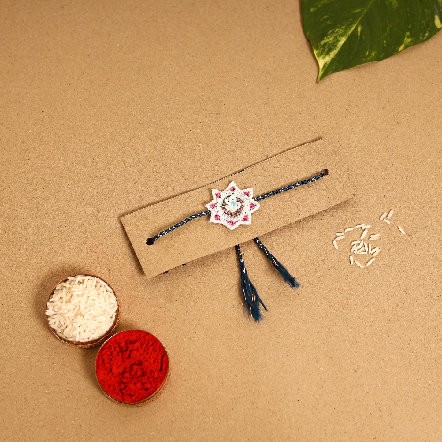 Handmade Thread & Beadwork Rakhi By Jugni
