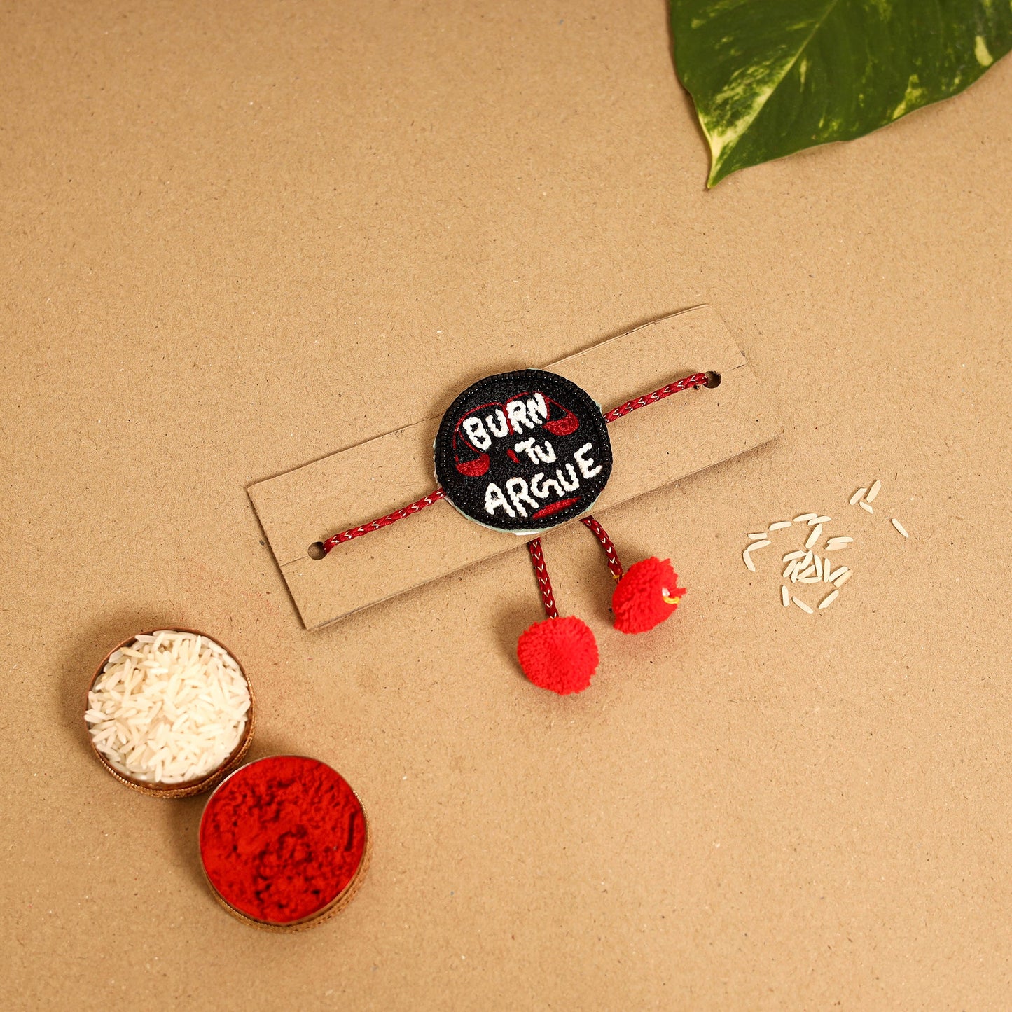 Handmade Thread & Beadwork Rakhi By Jugni