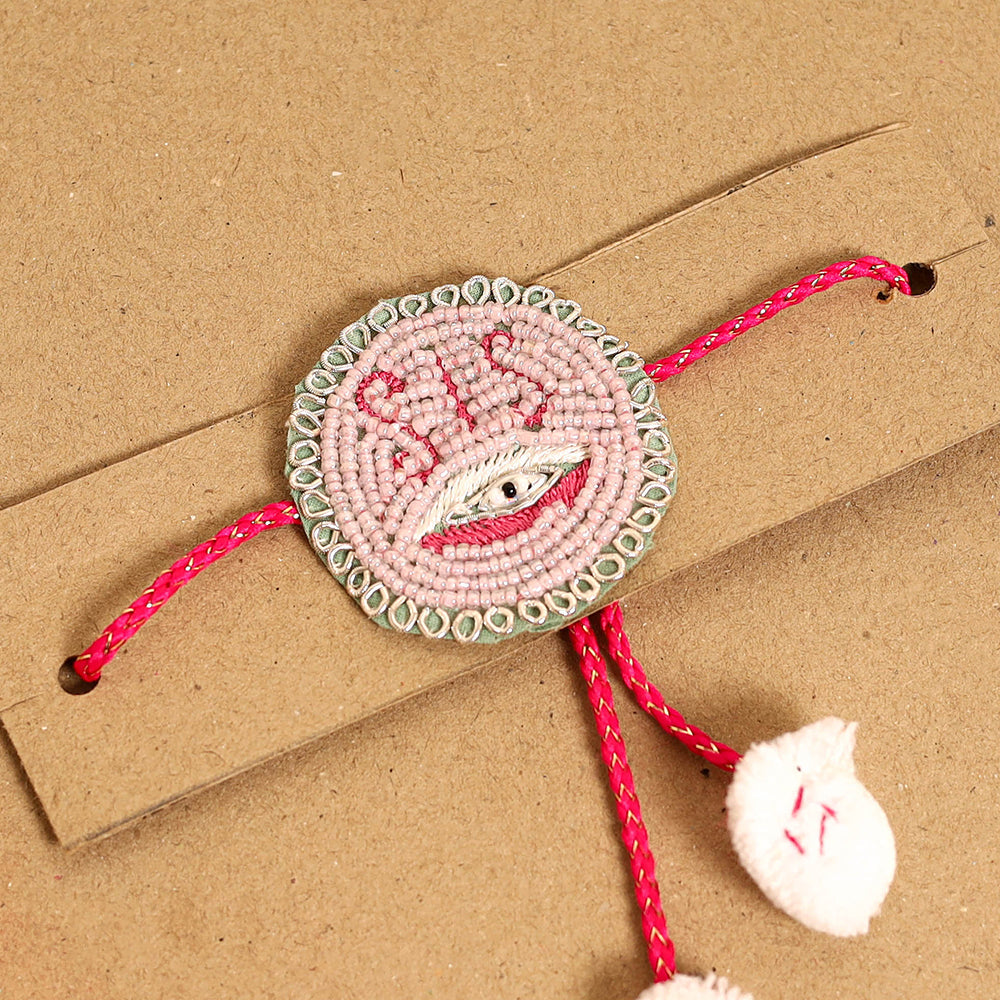 Handmade Thread & Beadwork Rakhi By Jugni