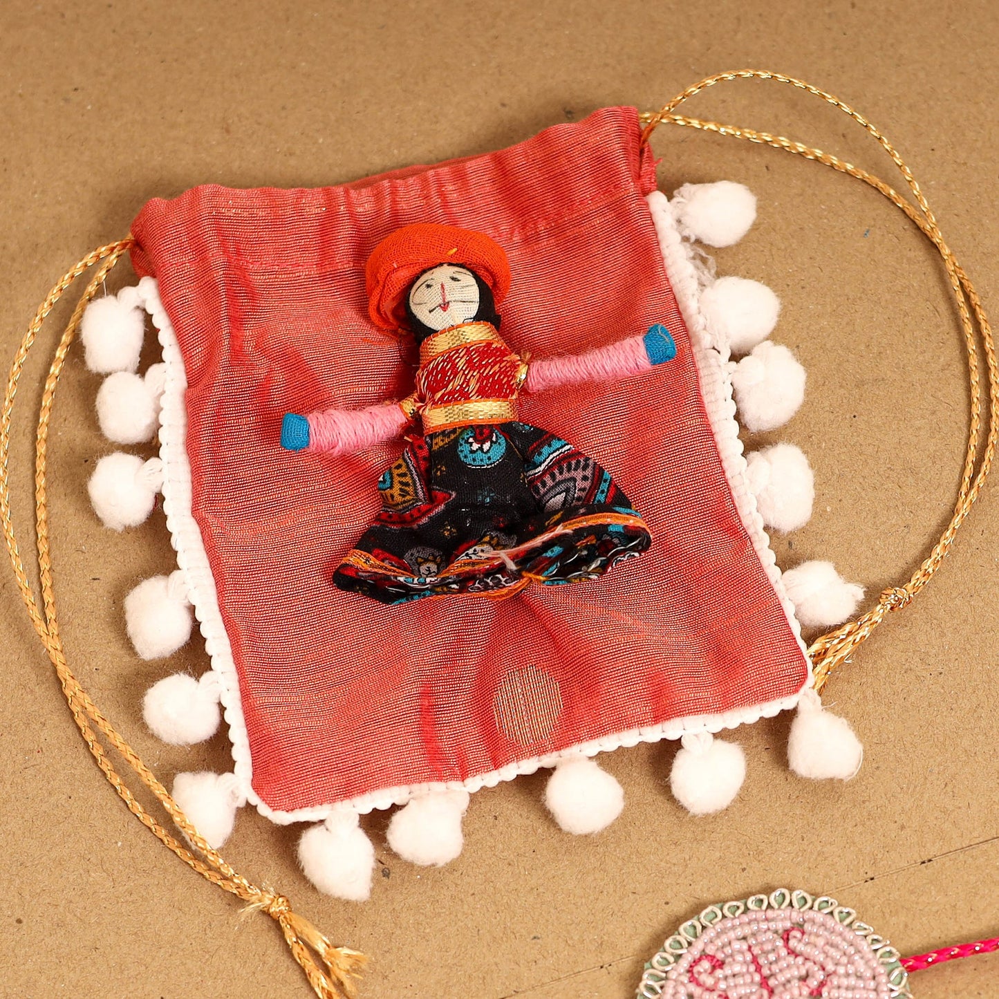 Handmade Thread & Beadwork Rakhi By Jugni