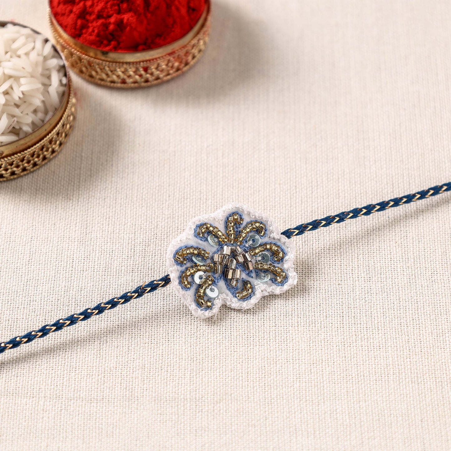 Buy Handmade Thread & Beadwork Rakhi By Jugni