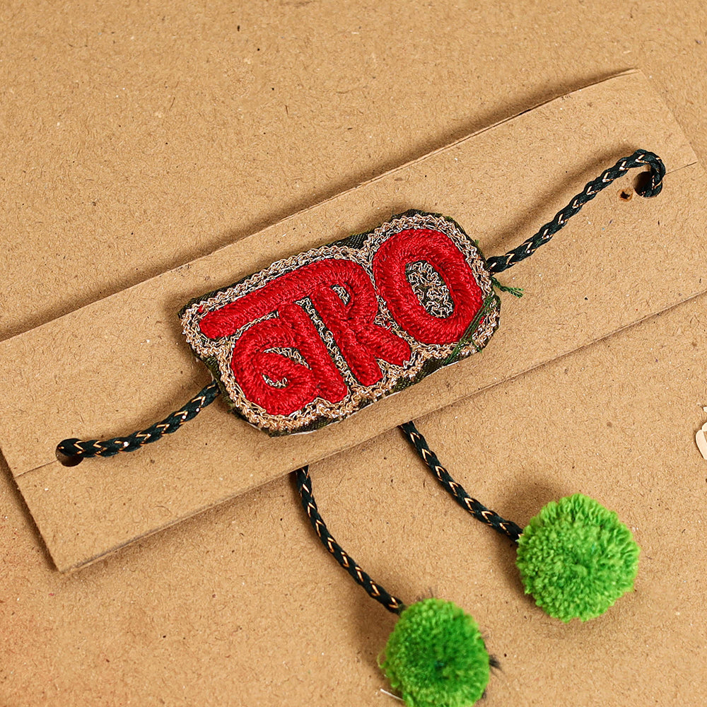 Handmade Thread Work Rakhi By Jugni