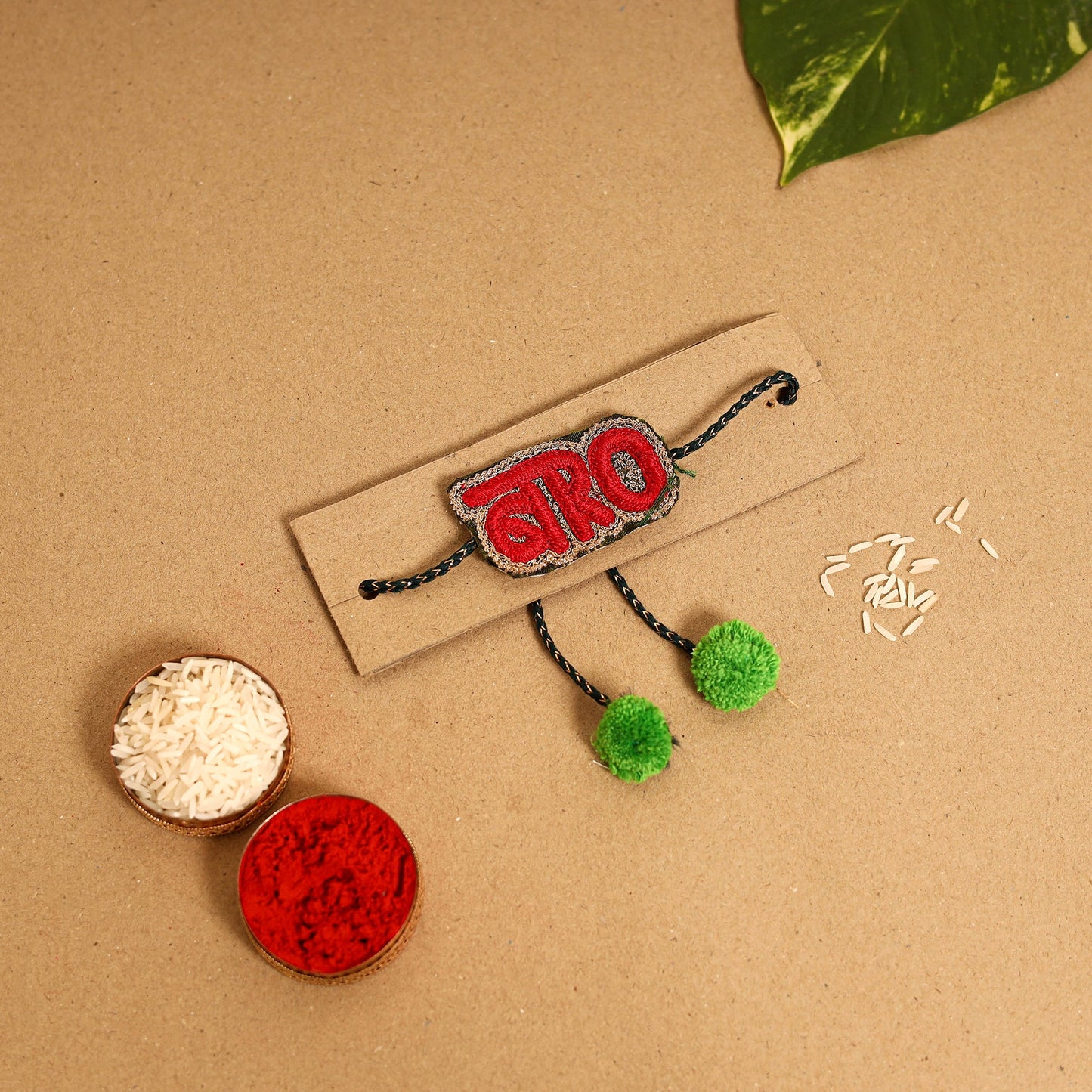 Handmade Thread Work Rakhi By Jugni