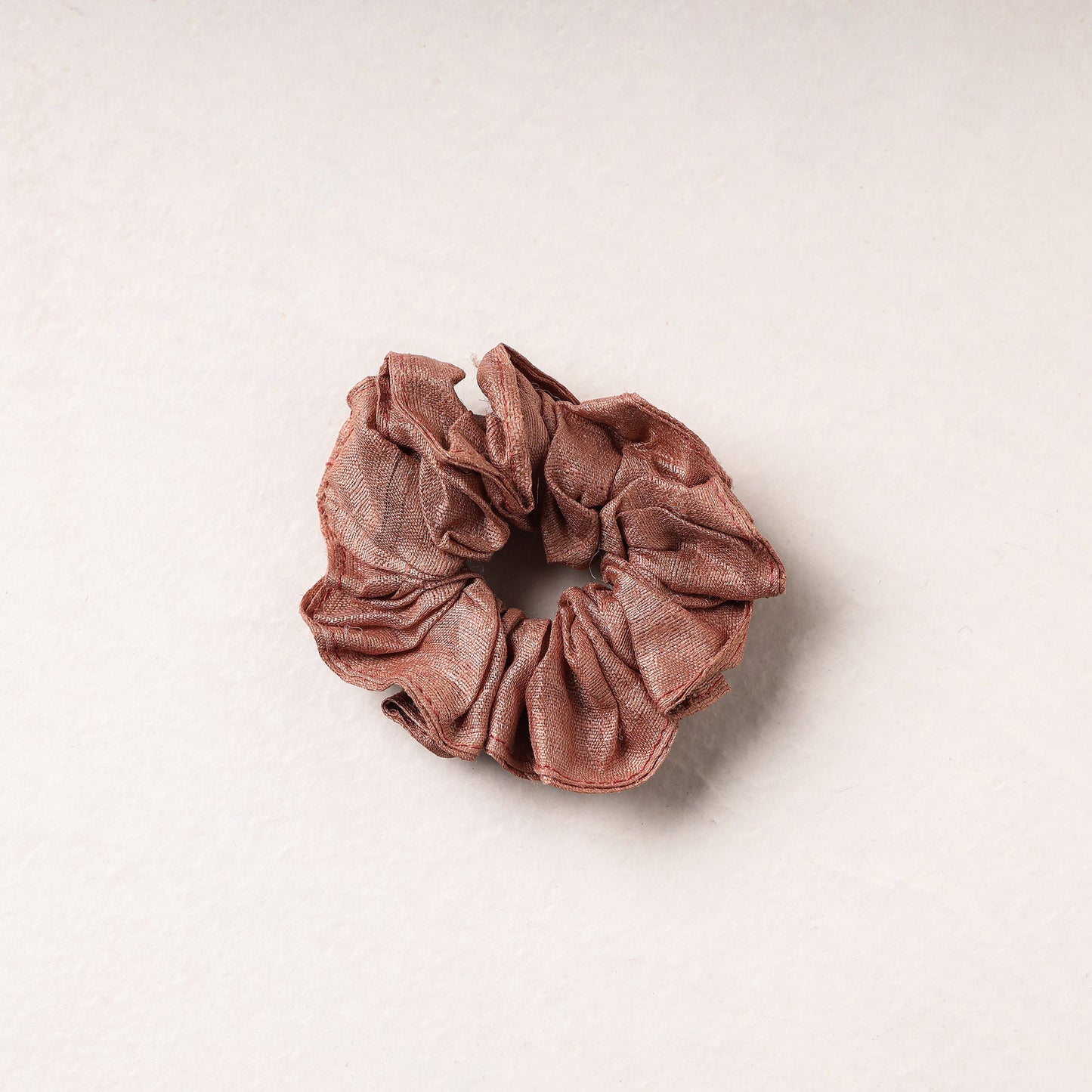 Handmade Tussar Silk Elastic Rubber Band/Scrunchie
