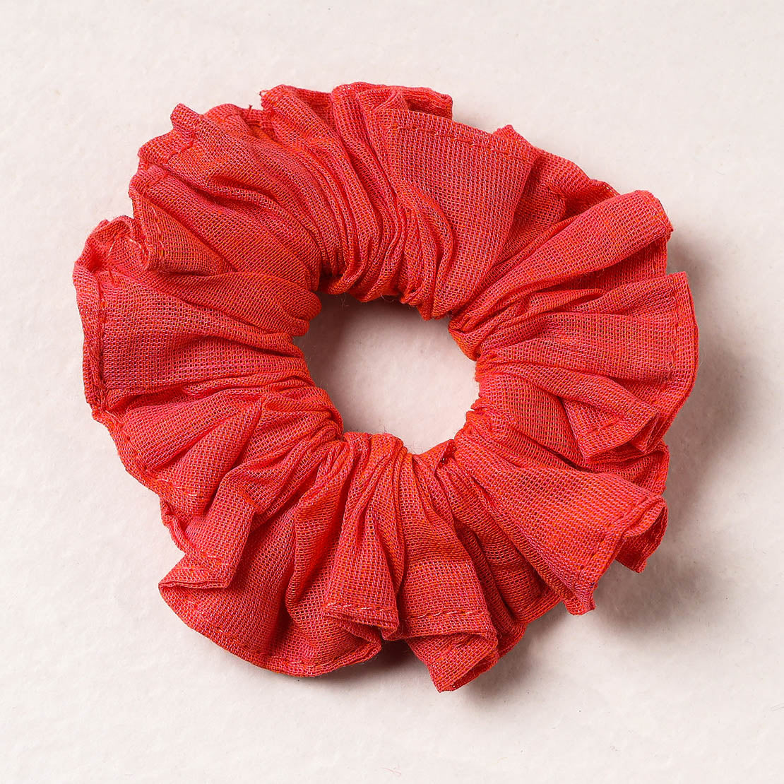 Handmade Tussar Silk Elastic Rubber Band/Scrunchie