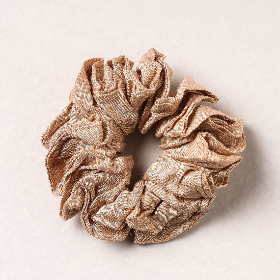 Handmade Tussar Silk Elastic Rubber Band/Scrunchie