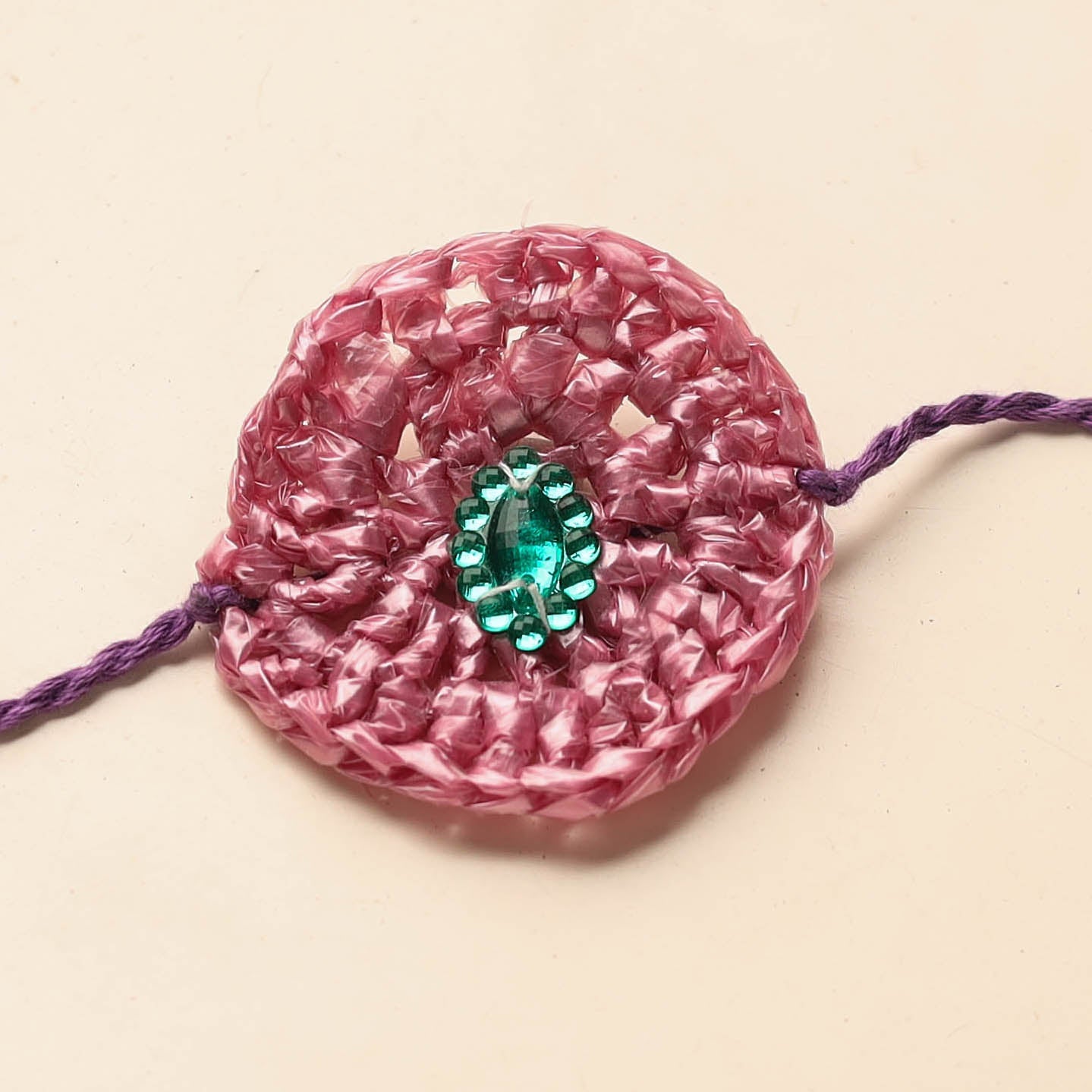 Handmade Upcycled Weave Rakhi