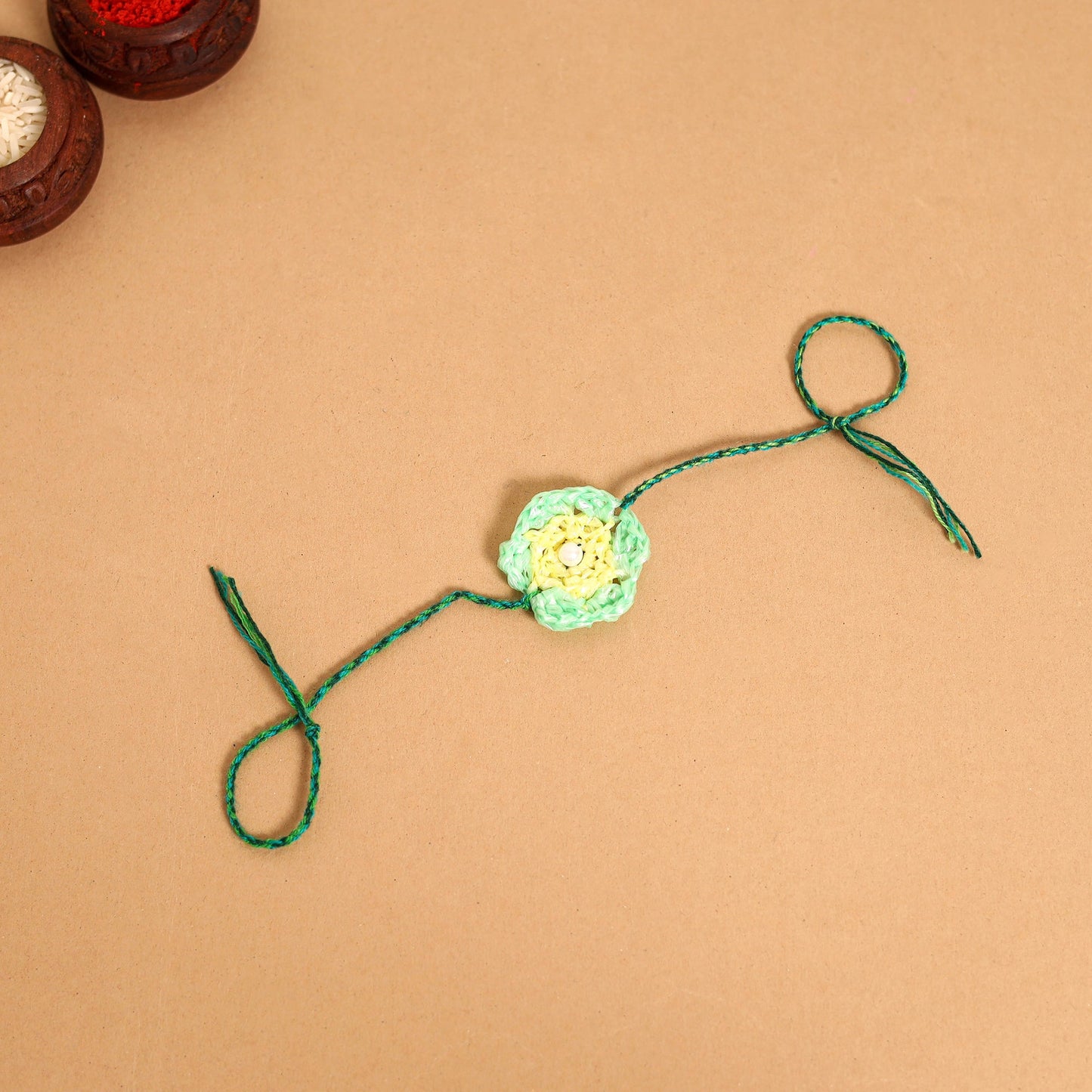 Handmade Upcycled Weave Rakhi by Khamir