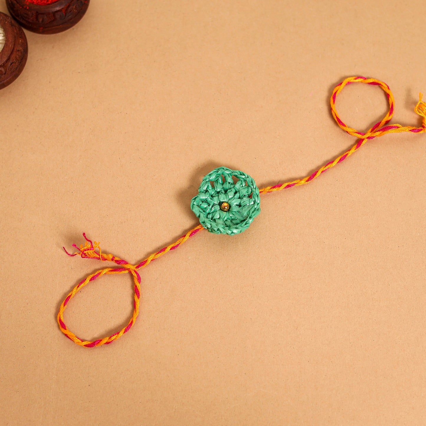 Handmade Upcycled Weave Rakhi by Khamir