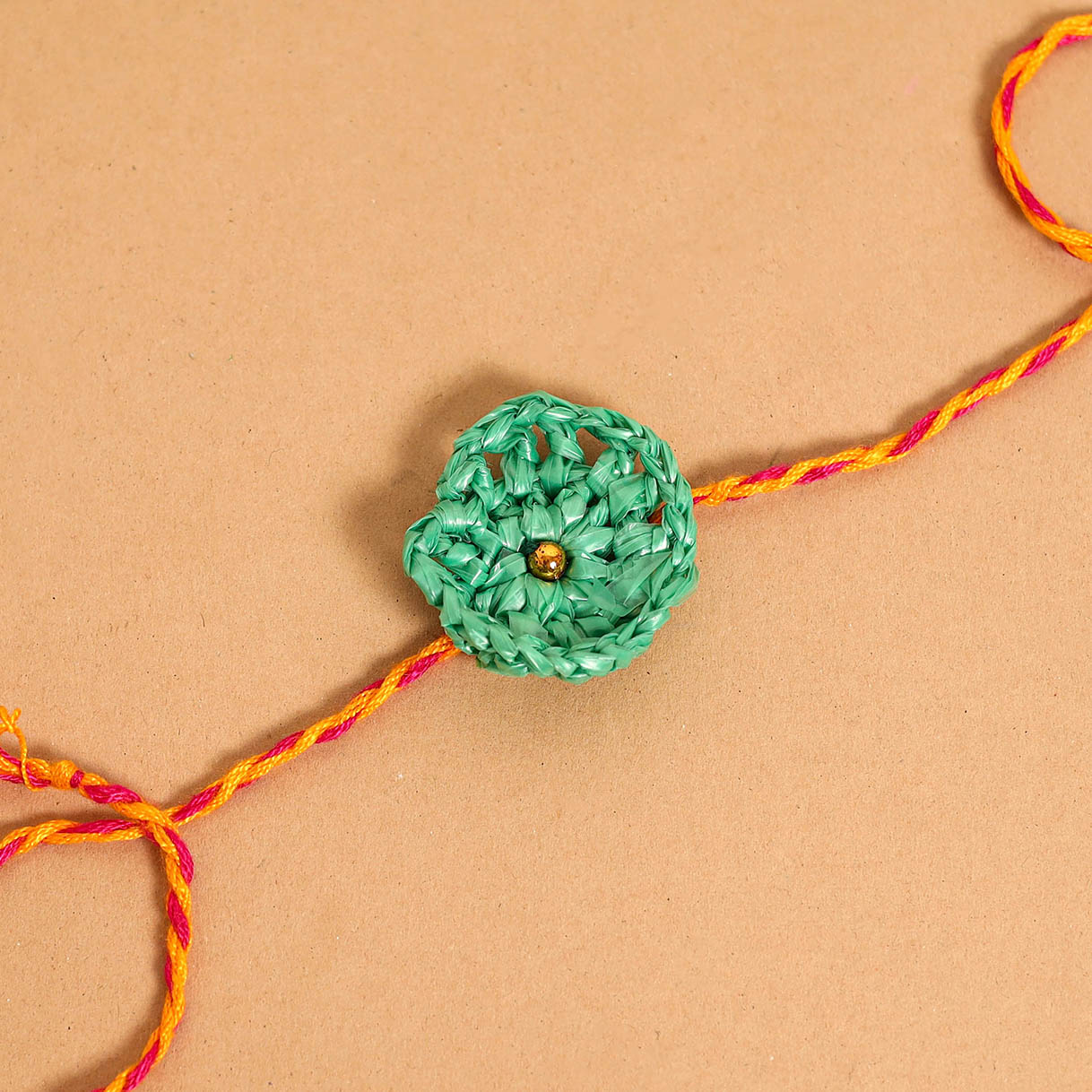 Handmade Upcycled Weave Rakhi by Khamir