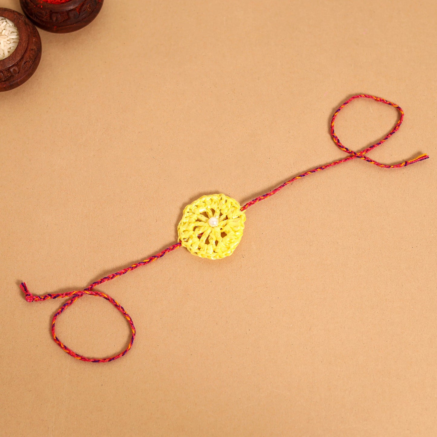 Handmade Upcycled Weave Rakhi by Khamir