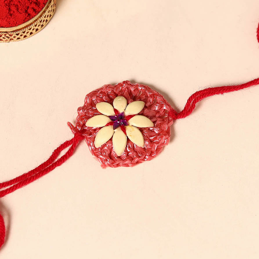 Handmade Upcycled Weave Rakhi by Khamir 86