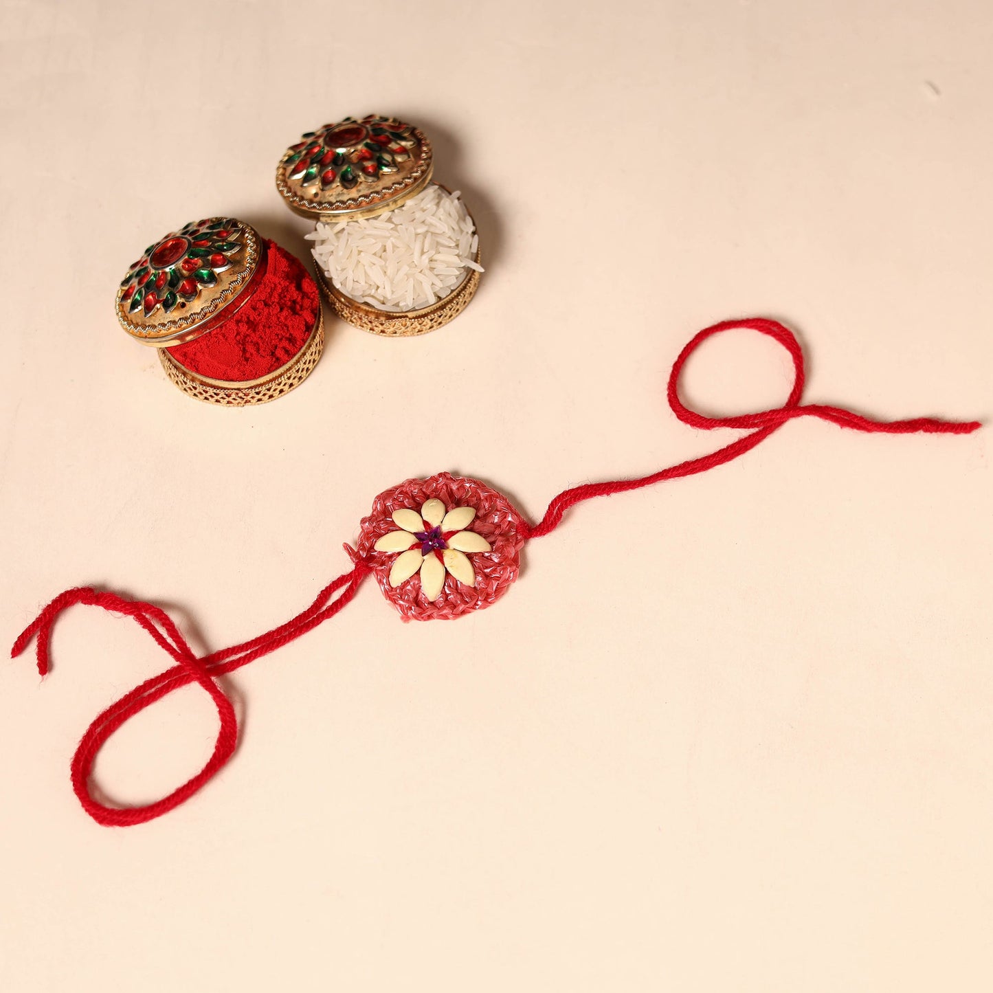 Handmade Upcycled Weave Rakhi by Khamir 86