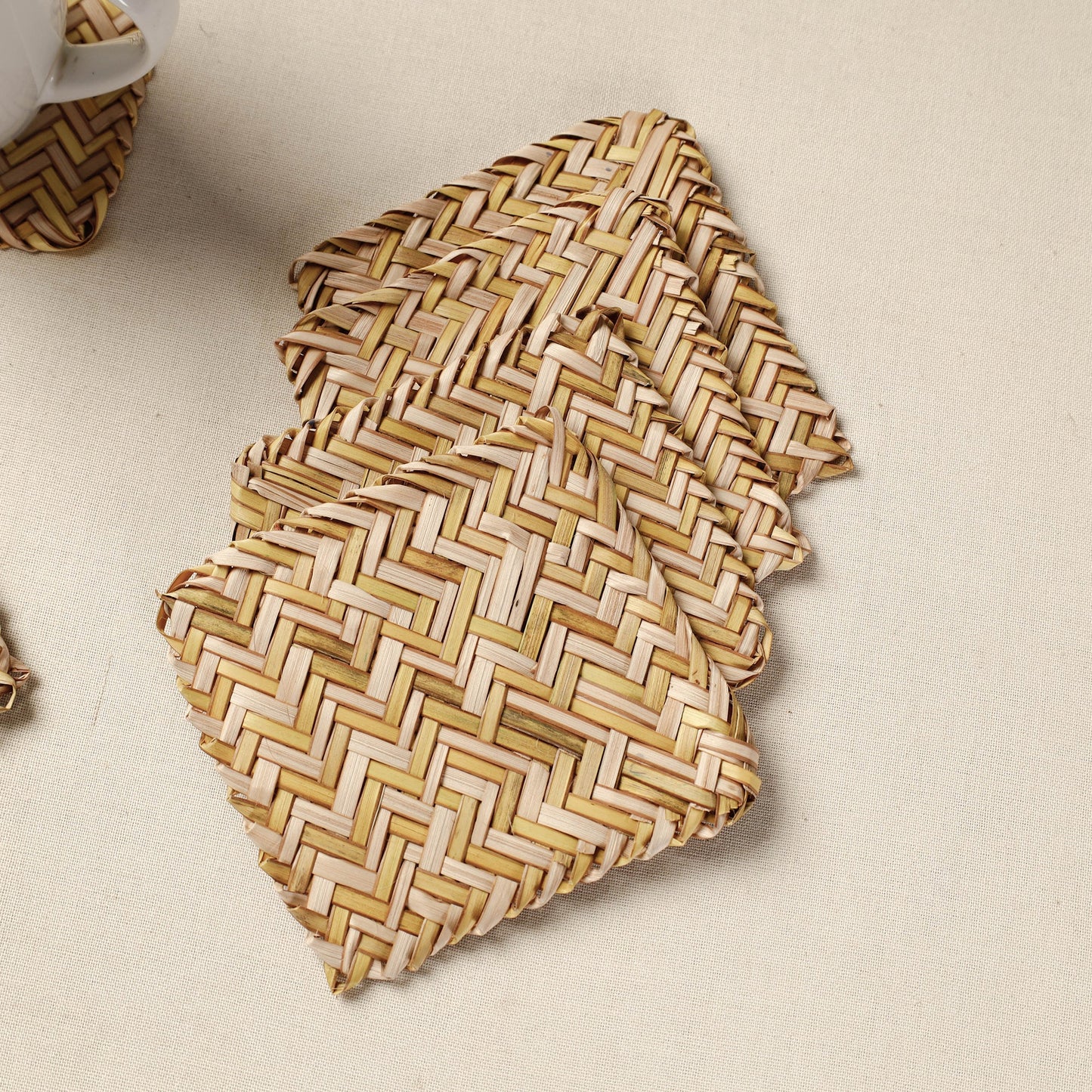 Handmade Water Hyacinth Coasters from Assam