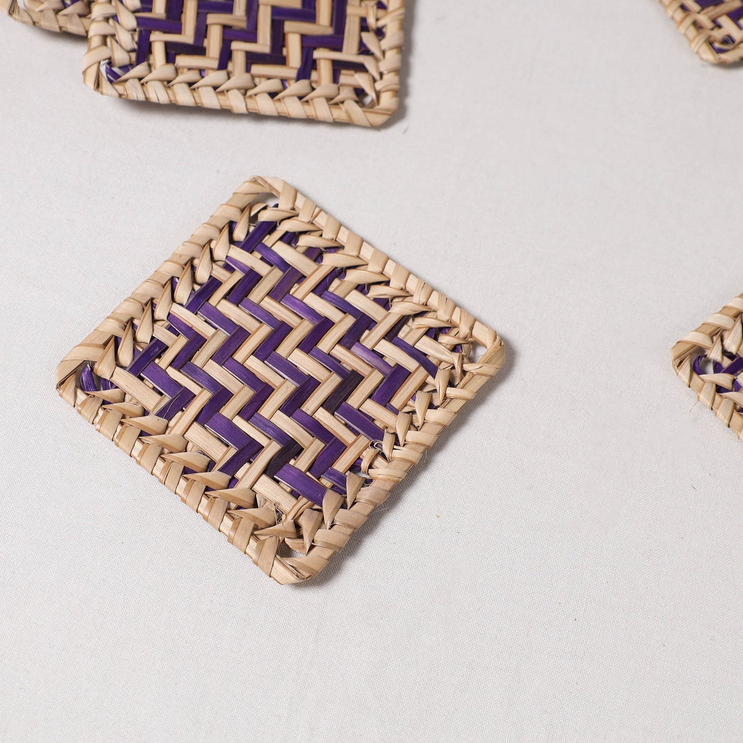Handmade Water Hyacinth Coasters from Assam