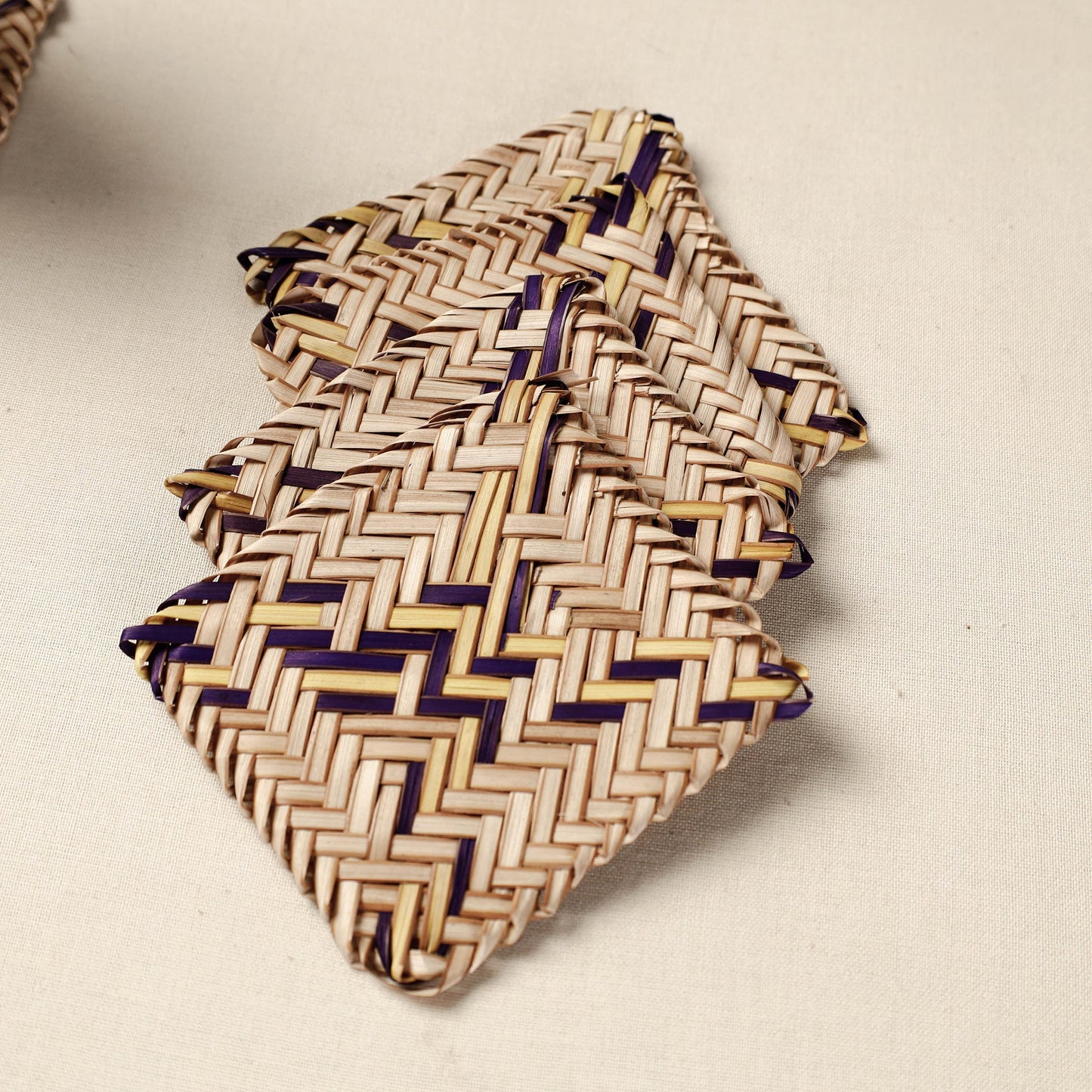 Handmade Water Hyacinth Coasters from Assam
