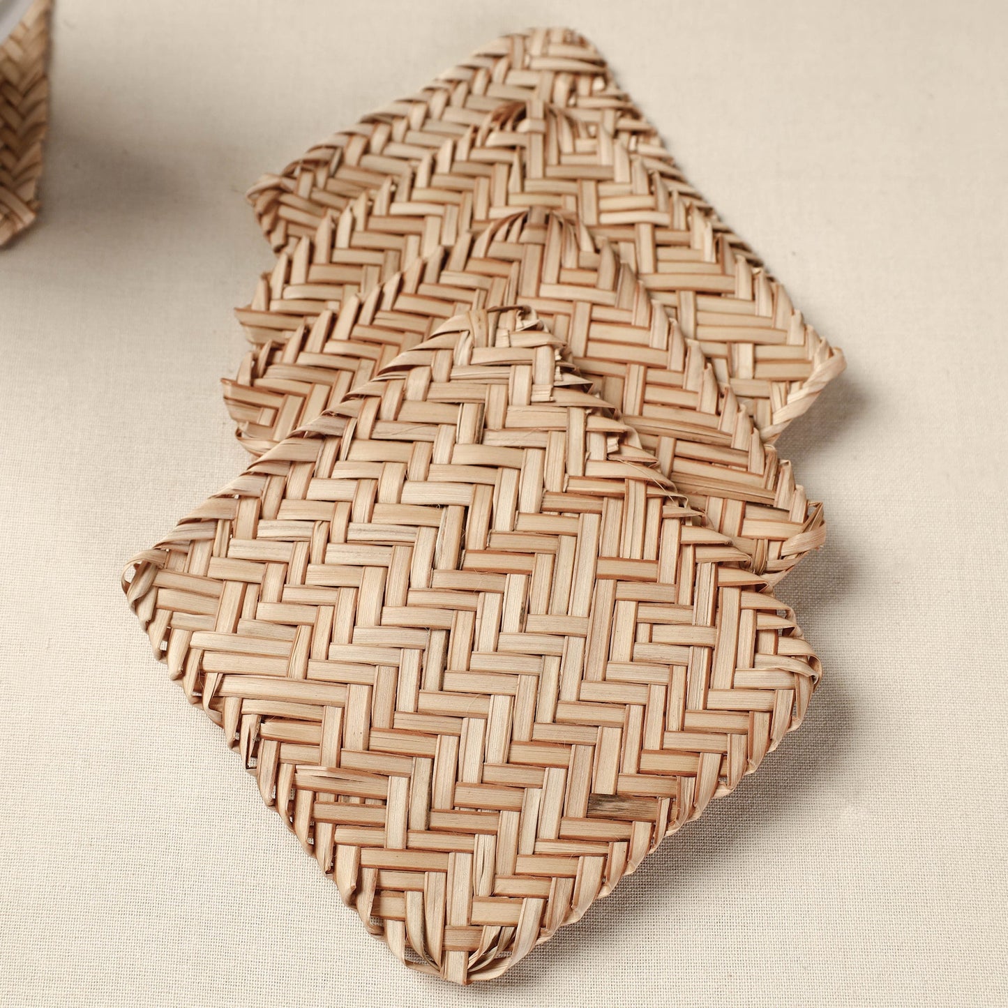 Handmade Water Hyacinth Coasters from Assam