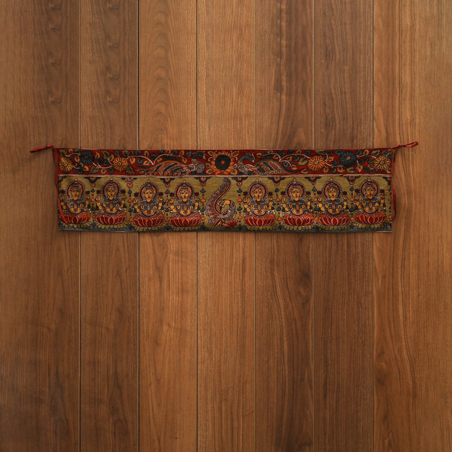 Handpainted kalamkari ashtalakshmi toran (11 x 55 in) 19