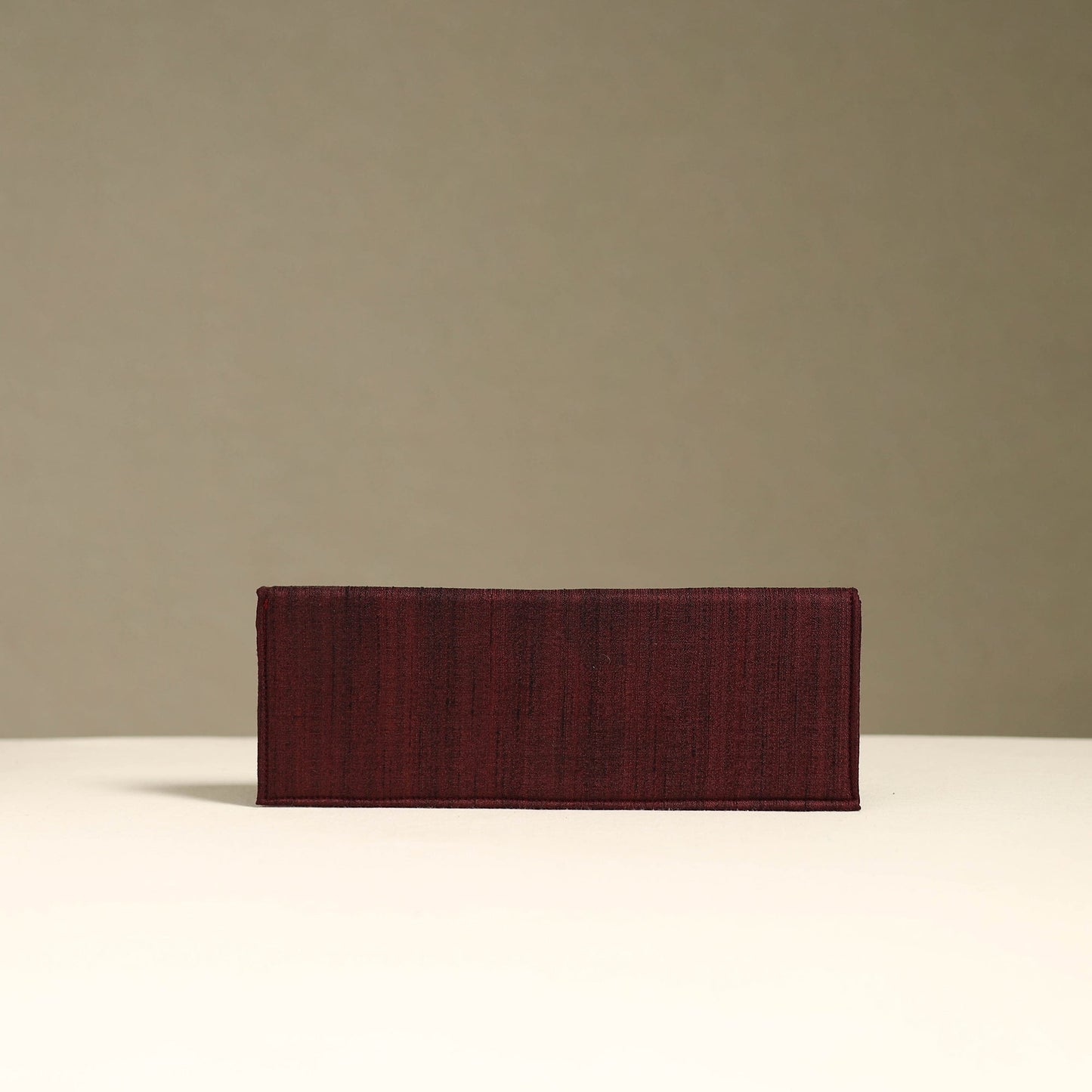 Handpainted kalamkari natural dyed ghicha silk clutch