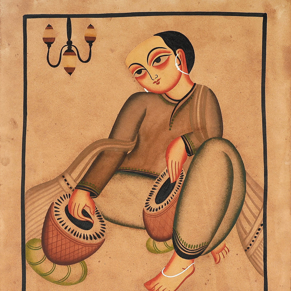 Handpainted Kalighat Painting by Laltu Chitrakar Online in India at iTokri.com