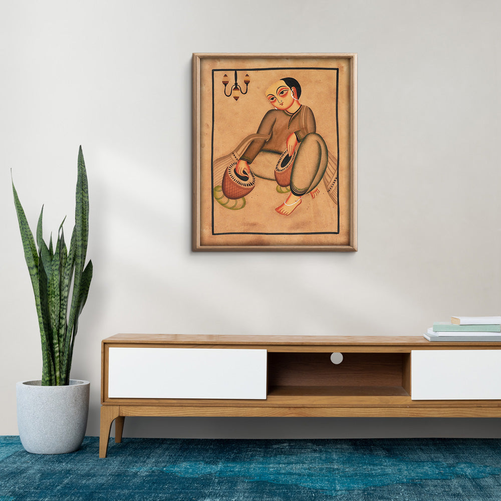 Handpainted Kalighat Painting by Laltu Chitrakar Online in India at iTokri.com