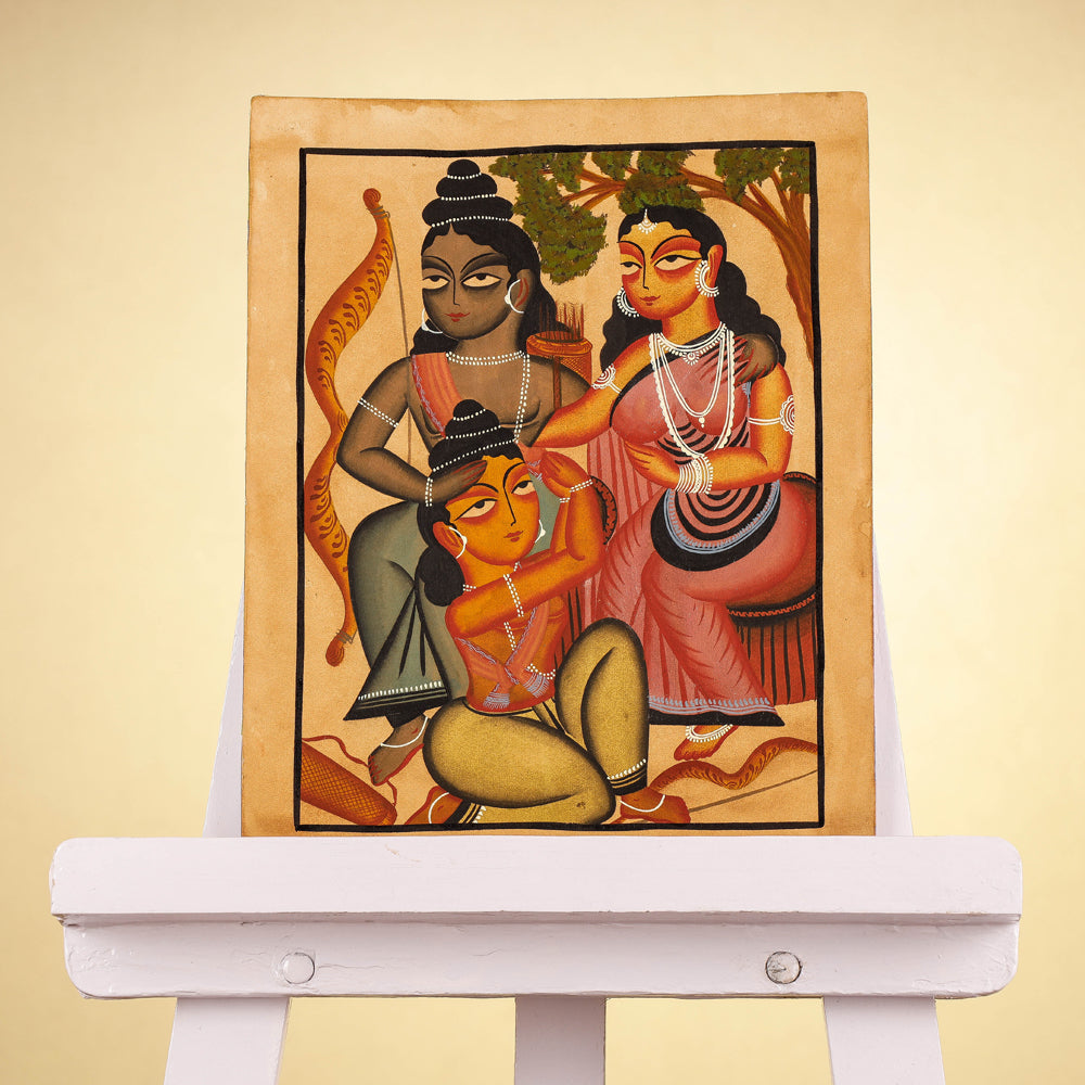 Traditional Kalighat Painting by Laltu Chitrakar Online in India at iTokri.com