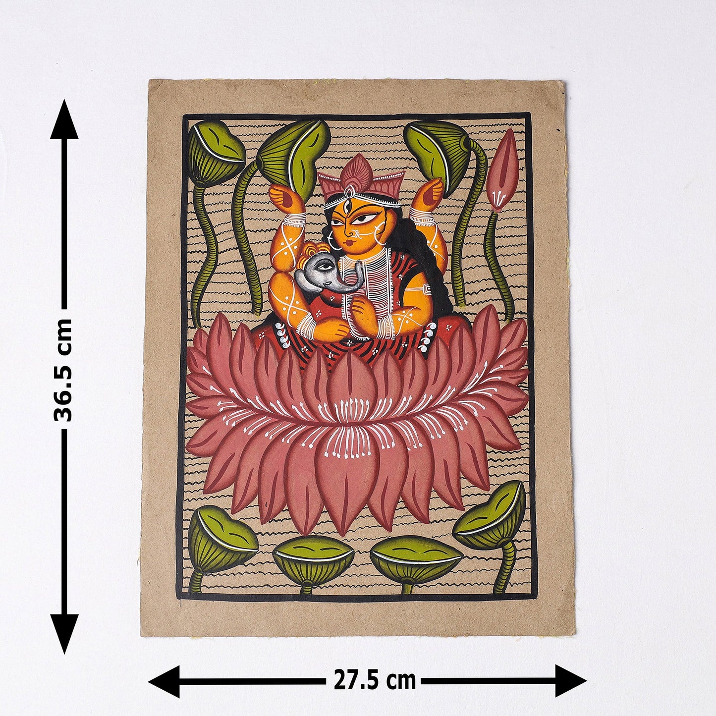 Handpainted Kalighat Painting by Laltu Chitrakar