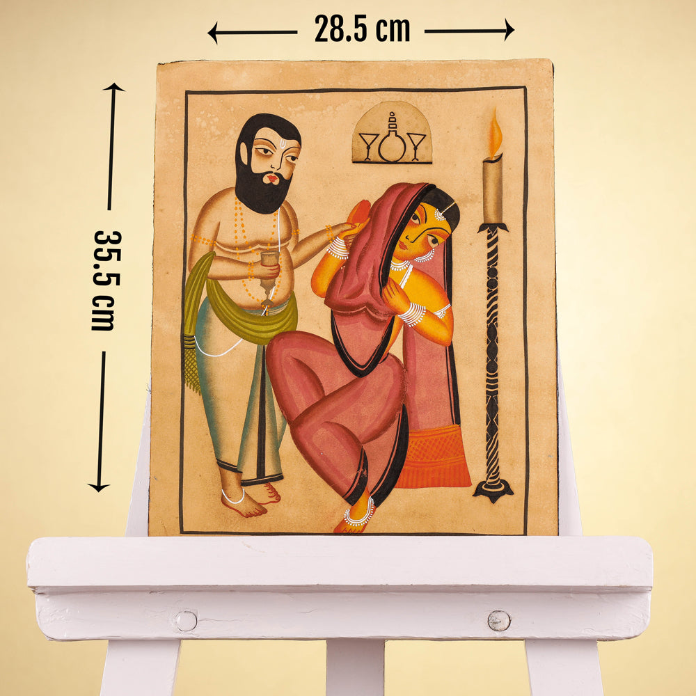 Traditional Kalighat Painting by Laltu Chitrakar Online in India at iTokri.com